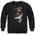 BATMAN/SMILE OF EVIL - ADULT CREWNECK SWEATSHIRT - BLACK