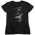 BATMAN/SMILE OF EVIL - S/S WOMENS TEE - BLACK