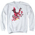BATMAN/BROKEN CITY - ADULT CREWNECK SWEATSHIRT - WHITE