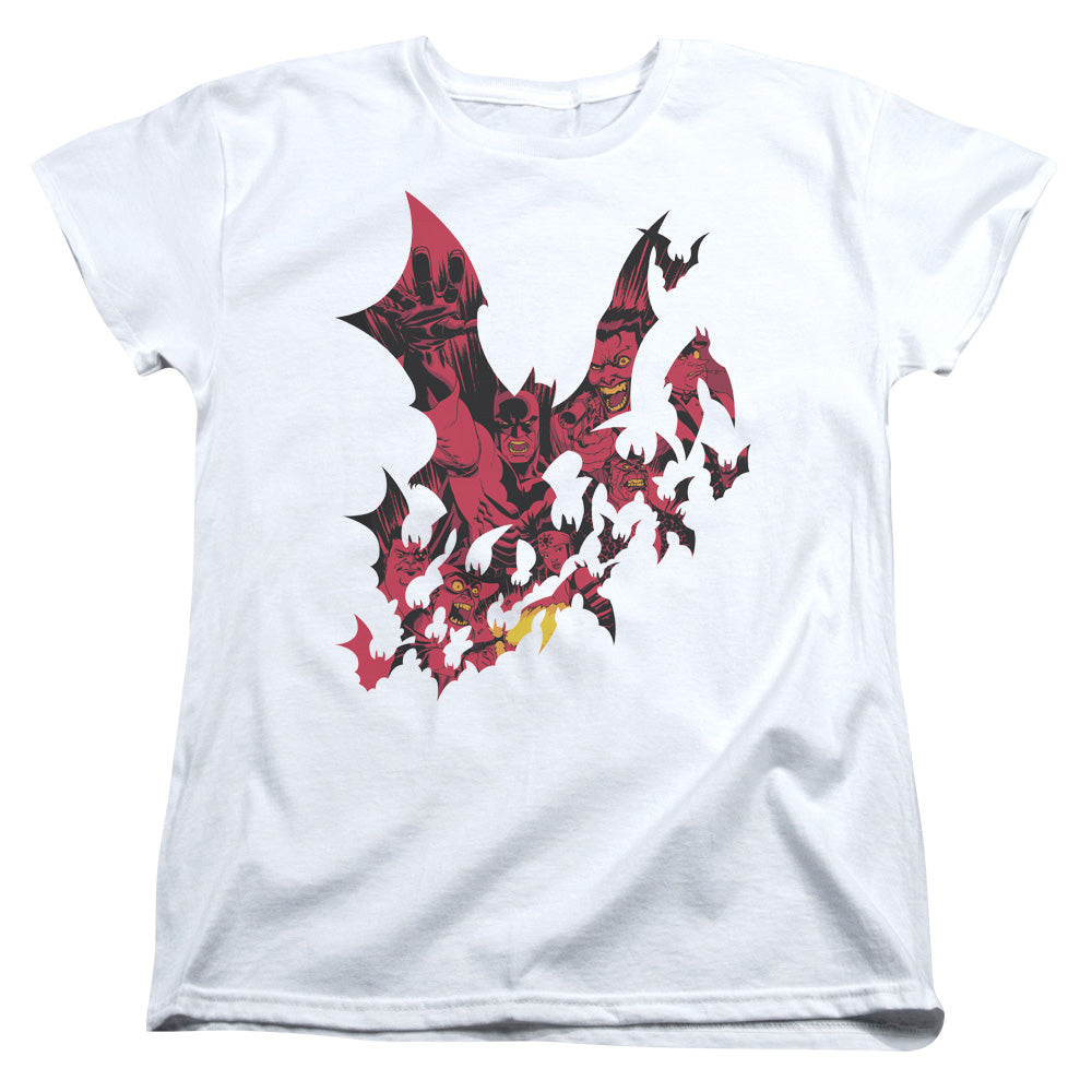 BATMAN/BROKEN CITY - S/S WOMENS TEE - WHITE