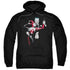 BATMAN/HARLEY AND JOKER - ADULT PULLOVER HOODIE - BLACK