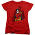 BATMAN/WINGMAN - S/S WOMENS TEE - RED