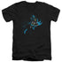 BATMAN/NEON BATMAN - S/S ADULT V-NECK 30/1 - BLACK