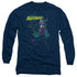 BATMAN/BAT SPRAY - L/S ADULT 18/1 - NAVY