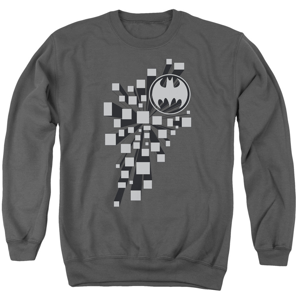 BATMAN/GOTHAM 3D - ADULT CREWNECK SWEATSHIRT - CHARCOAL