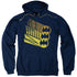 BATMAN/BAT SIGNAL SHAPES - ADULT PULLOVER HOODIE - NAVY