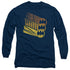 BATMAN/BAT SIGNAL SHAPES - L/S ADULT 18/1 - NAVY