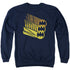 BATMAN/BAT SIGNAL SHAPES - ADULT CREWNECK SWEATSHIRT - NAVY