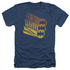 BATMAN/BAT SIGNAL SHAPES - ADULT HEATHER - NAVY