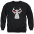 BATMAN/BANE MASK - ADULT CREWNECK SWEATSHIRT - BLACK