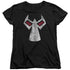 BATMAN/BANE MASK - S/S WOMENS TEE - BLACK
