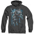 BATMAN/EVIL RISING - ADULT HEATHER HOODIE - BLACK