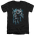 BATMAN/EVIL RISING - S/S ADULT V-NECK 30/1 - BLACK