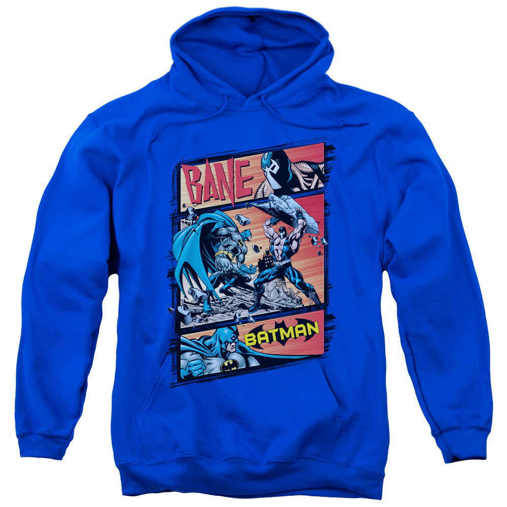 BATMAN/EPIC BATTLE - ADULT PULLOVER HOODIE - ROYAL BLUE