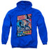 BATMAN/EPIC BATTLE - ADULT PULLOVER HOODIE - ROYAL BLUE