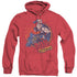 BATMAN/BANE ATTACK! - ADULT HEATHER HOODIE - RED