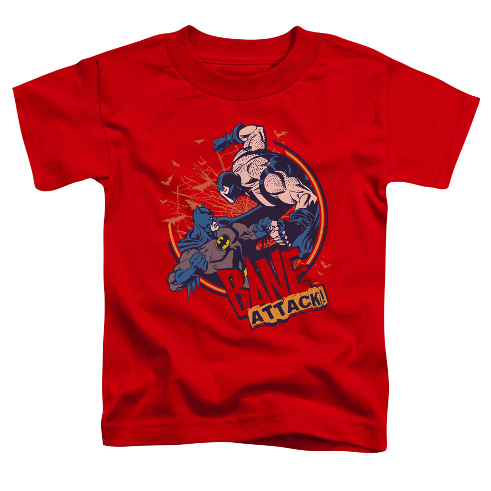 BATMAN/BANE ATTACK! - S/S TODDLER TEE - RED
