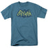 BATMAN/SHOW BAT LOGO - S/S ADULT 18/1 - SLATE