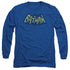 BATMAN/SHOW BAT LOGO - L/S ADULT 18/1 - ROYAL BLUE