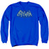 BATMAN/SHOW BAT LOGO - ADULT CREWNECK SWEATSHIRT - ROYAL BLUE