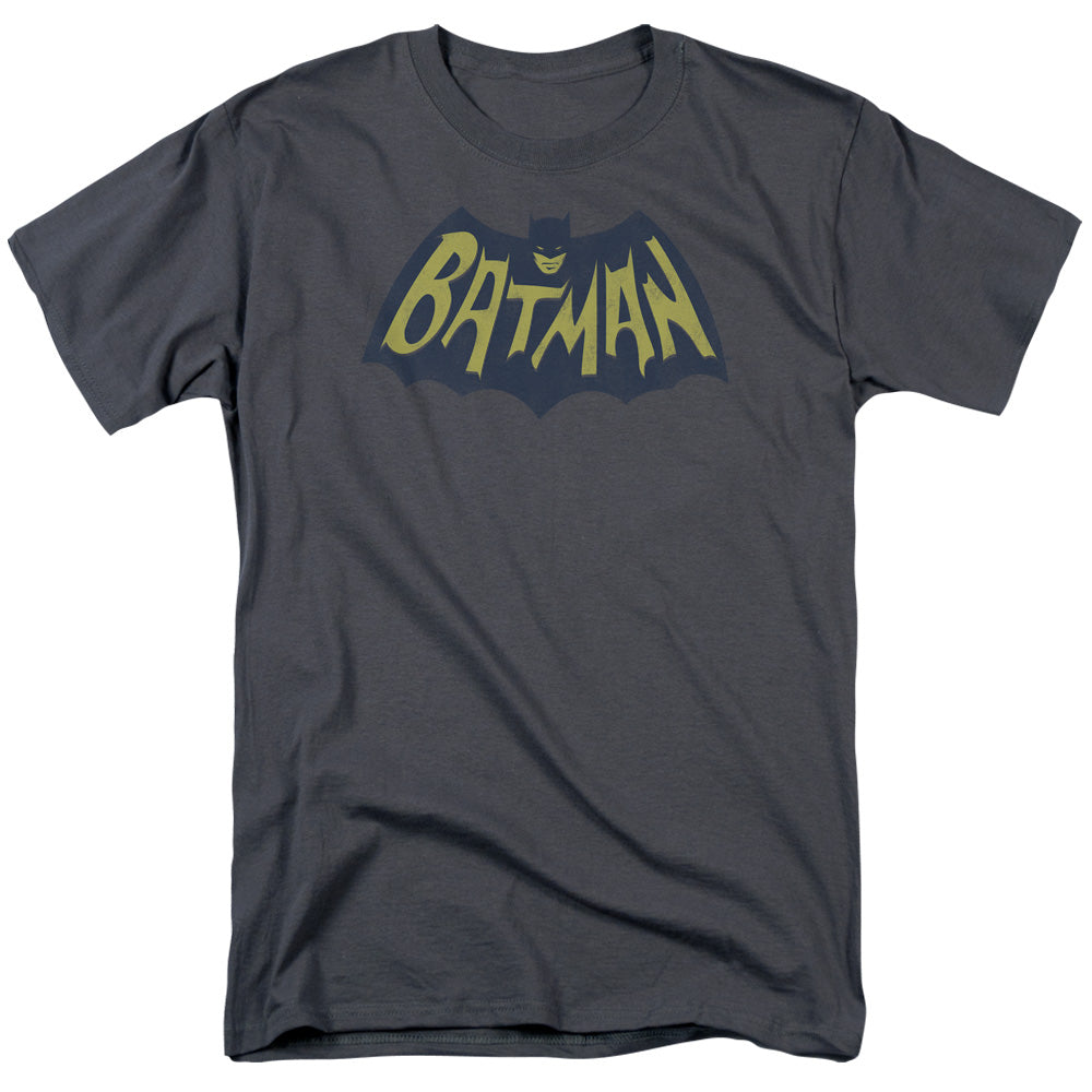 BATMAN/SHOW BAT LOGO - S/S ADULT 18/1 - CHARCOAL
