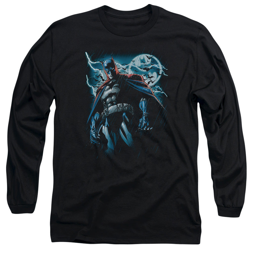 BATMAN/STORMY KNIGHT - L/S ADULT 18/1 - BLACK