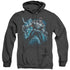 BATMAN/STORMY BANE - ADULT HEATHER HOODIE - BLACK