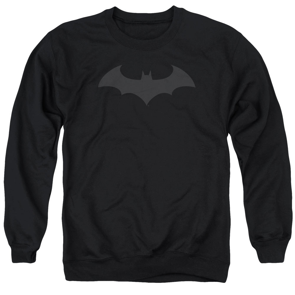 BATMAN/HUSH LOGO - ADULT CREWNECK SWEATSHIRT - BLACK