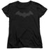 BATMAN/HUSH LOGO - S/S WOMENS TEE - BLACK