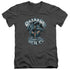 BATMAN/BANE WILL BREAK YOU - S/S ADULT V-NECK 30/1 - CHARCOAL