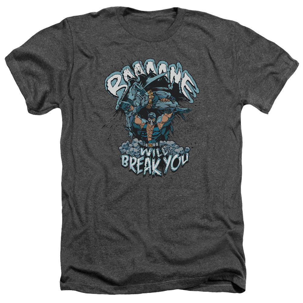 BATMAN/BANE WILL BREAK YOU - ADULT HEATHER - CHARCOAL
