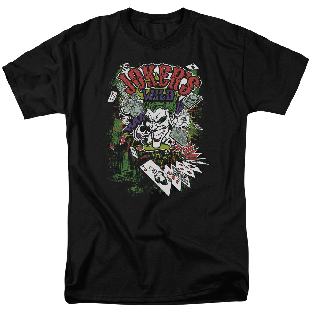 BATMAN/JOKERS WILD - S/S ADULT 18/1 - BLACK