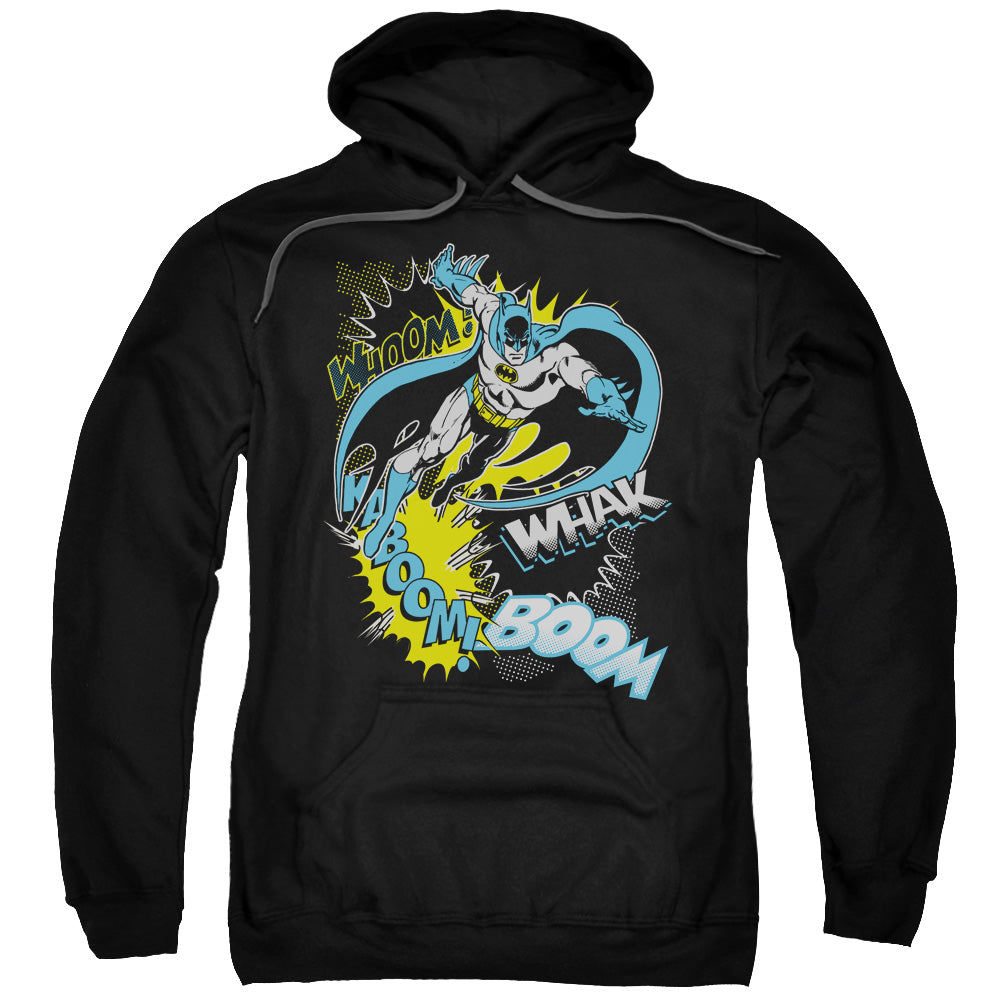 BATMAN/BAT EFFECTS - ADULT PULLOVER HOODIE - BLACK