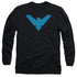 BATMAN/NIGHTWING SYMBOL - L/S ADULT 18/1 - BLACK