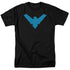 BATMAN/NIGHTWING SYMBOL - S/S ADULT 18/1 - BLACK