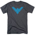 BATMAN/NIGHTWING SYMBOL - S/S ADULT 18/1 - CHARCOAL
