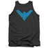 BATMAN/NIGHTWING SYMBOL - ADULT TANK - CHARCOAL