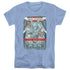 BATMAN/COLDEST MAN - S/S WOMENS TEE - CAROLINA BLUE