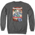 BATMAN/CLOWN PRINCE - ADULT CREWNECK SWEATSHIRT - CHARCOAL