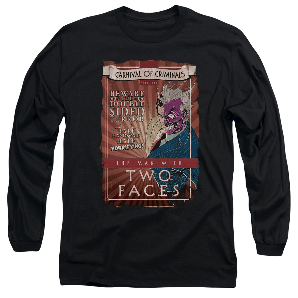 BATMAN/TWO FACES - L/S ADULT 18/1 - BLACK
