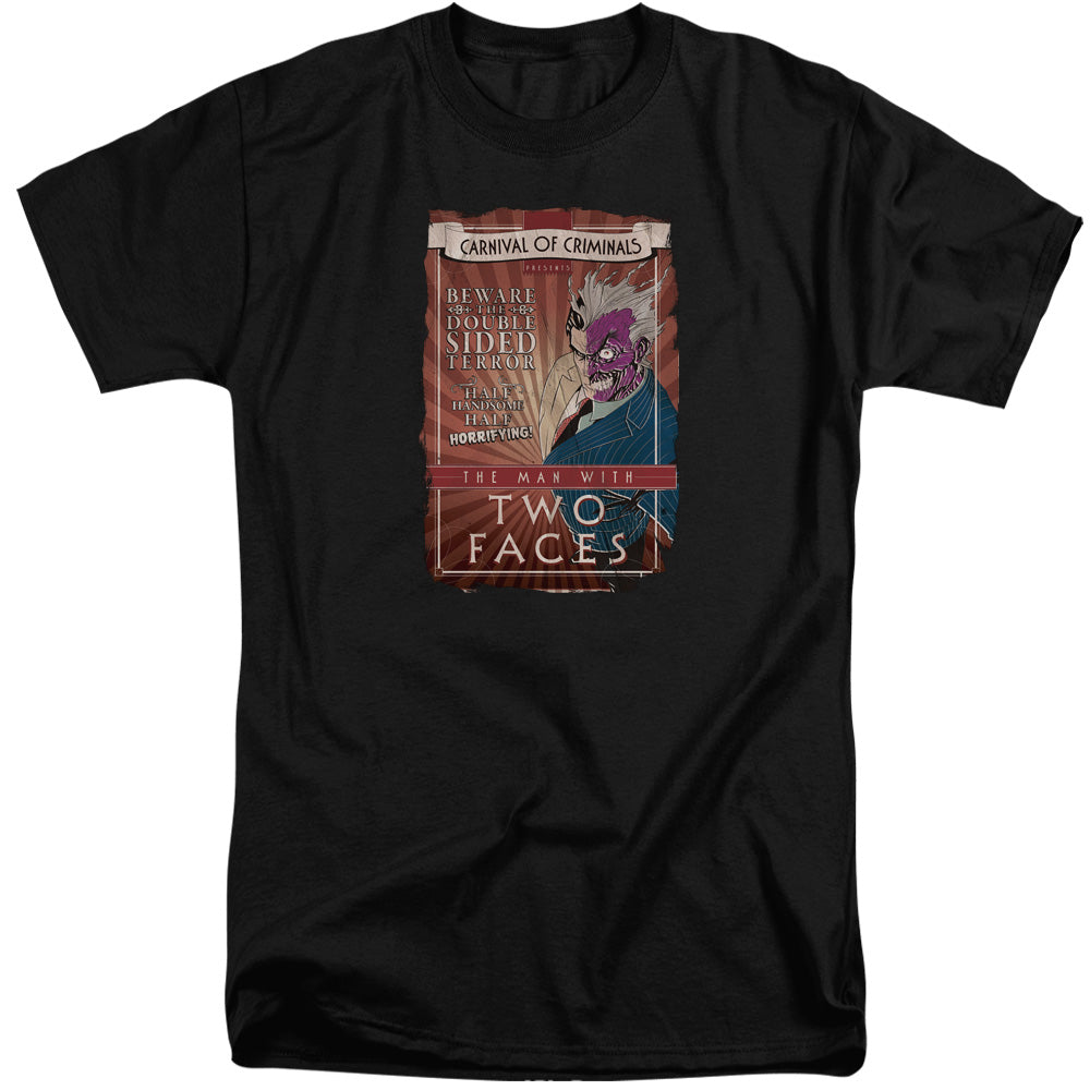 BATMAN/TWO FACES - S/S ADULT TALL 18/1 - BLACK