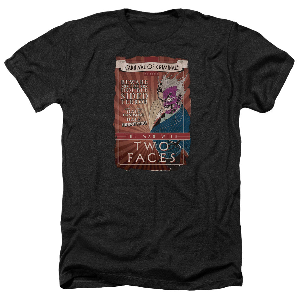 BATMAN/TWO FACES - ADULT HEATHER - BLACK