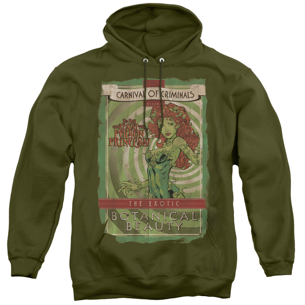 BATMAN/BOTANICAL BEAUTY - ADULT PULLOVER HOODIE - MILITARY GREEN