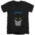 BATMAN/SIMPLIFIED - S/S ADULT V-NECK 30/1 - BLACK