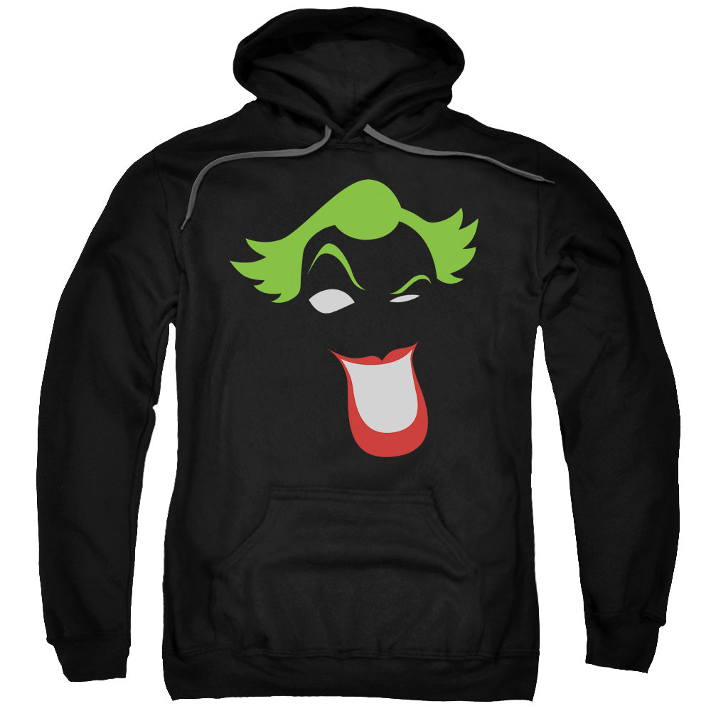BATMAN/JOKER SIMPLIFIED - ADULT PULLOVER HOODIE - BLACK