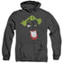BATMAN/JOKER SIMPLIFIED - ADULT HEATHER HOODIE - BLACK