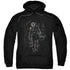 BATMAN/JOKER LEAVES ARKHAM - ADULT PULLOVER HOODIE - BLACK
