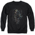 BATMAN/JOKER LEAVES ARKHAM - ADULT CREWNECK SWEATSHIRT - BLACK