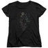 BATMAN/JOKER LEAVES ARKHAM - S/S WOMENS TEE - BLACK
