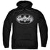 BATMAN/URBAN CAMO SHIELD - ADULT PULLOVER HOODIE - BLACK